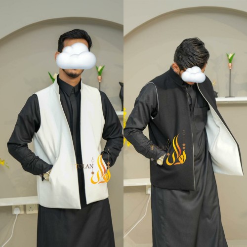 سديري جوخ أبيض + اسود