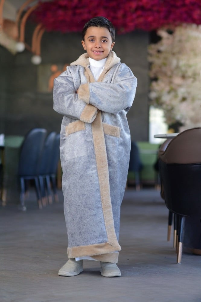 فروة شتوية رمادي