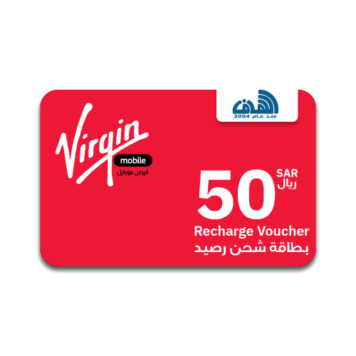 بطاقة شحن فيرجن 50 ريال