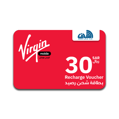 بطاقة شحن فيرجن 30 ريال
