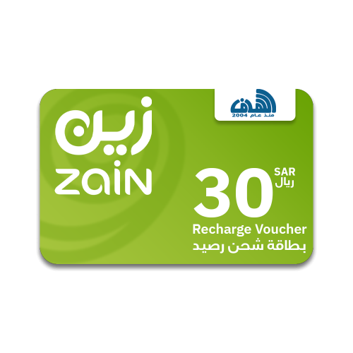بطاقة شحن اتصال زين 30 ريال شامل الضريبة 34.50 ريا...
