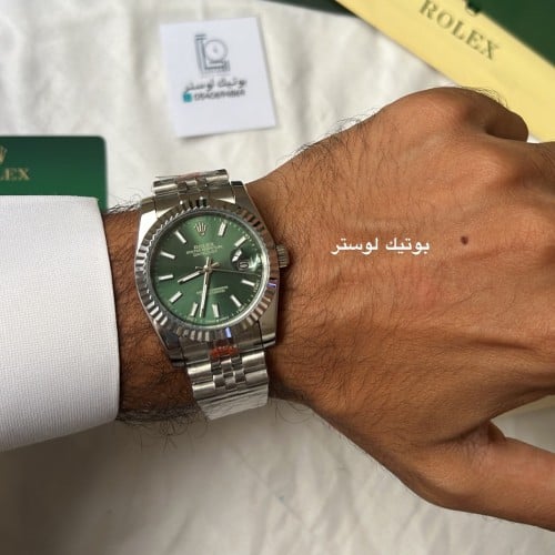 ساعة رولكس مقاس 36 بطارية