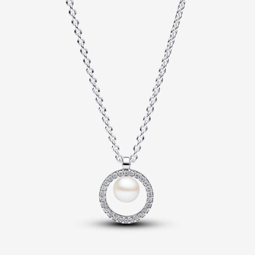 Pearl & Pavé Collier Necklace