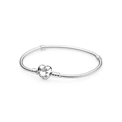 Silver bracelet with heart