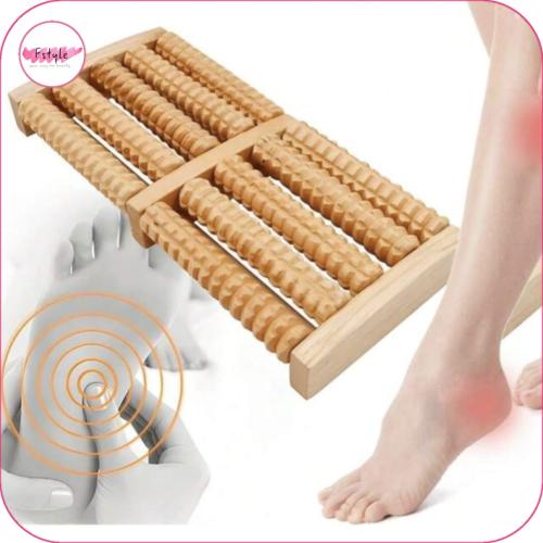أداة التدليك من الخشب الطبيعي للعناية بالقدم