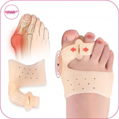 زوج من وسادات الجل المصححة لورم إبهام القدم