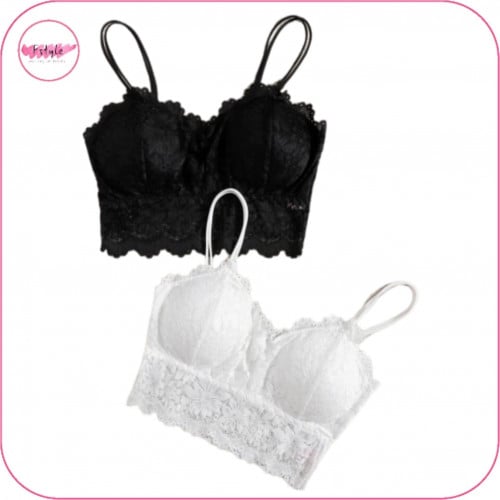 صدرية بتصميم دانتيل مزهر