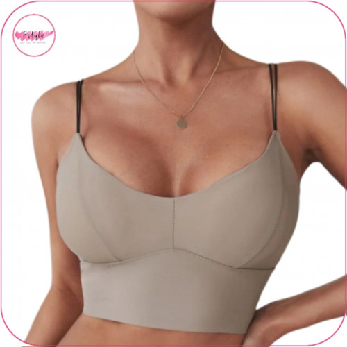 حمالة صدر مبطن غير مرئي كاكي