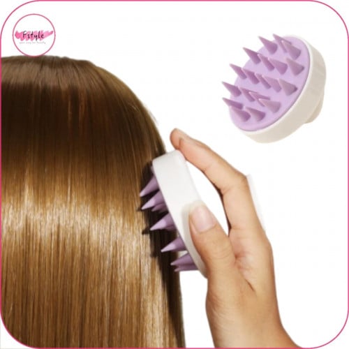 فرشاة تدليك من السيليكون لفروه شعر الرأس