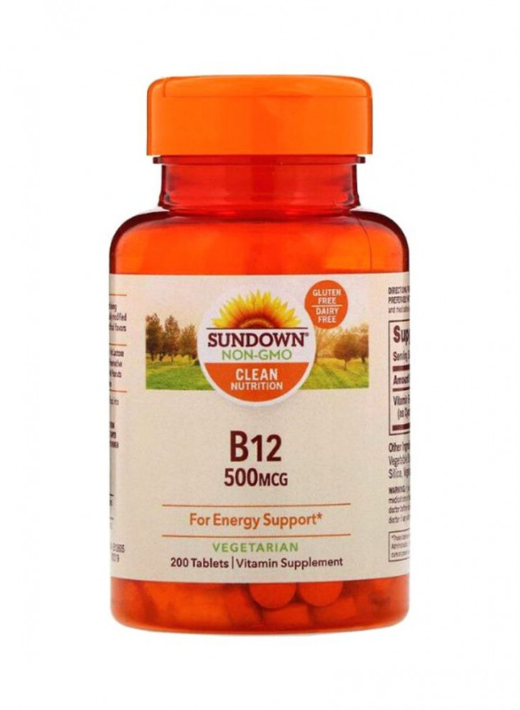 عبوة مكمل غذائي B12 تحتوي على 200 قرص Naturalbiotin